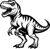 T Rex Dinosaur illustration on white background vector