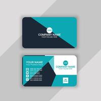 professional visiting card or business card template design vector