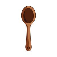 Design of a Wooden Spoon vector