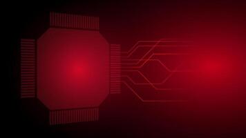 red color background technology shape vector