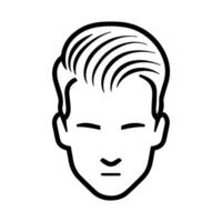 Hair Loss icon or modern line symbol. line art and icon design with bold outline. Black and white Pixel Perfect minimalistic symbol isolated white background. Silhouette simple thin sign vector