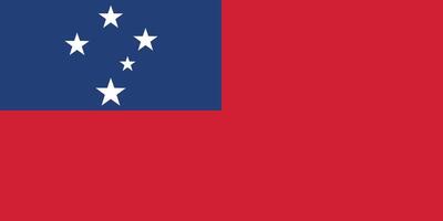 The flag of Samoa vector