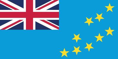 The flag of Tuvalu vector