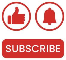 Like, comment and subscribe icon illustration isolated on white background. vector