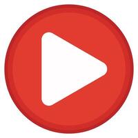 Play button icon isolated on white background. vector