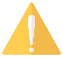 Caution icon isolated on white background. vector
