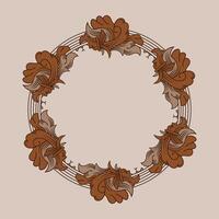 abstract circle frame vector