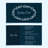 elegant greeting card design template vector