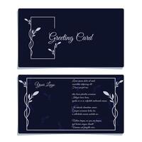 dark themes of greeting card design vector