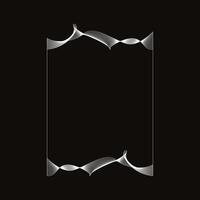 abstract white wireframe on black background vector