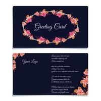 greeting card design with rustic feel vector