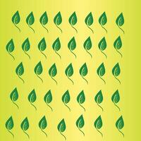 Leaves with yellow gradient background vector
