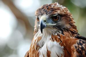 javanese hawk Eagle bird in the natural habitat photo
