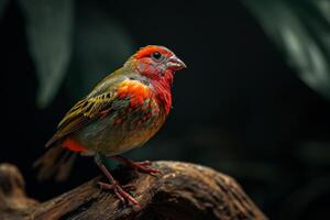 finch bird standing in the natural habitat photo