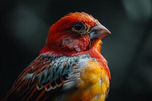 Finch bird in the natural habitat photo