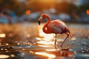 james flamingo in the natural habitat photo