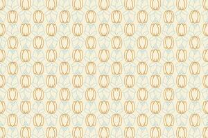 Rose tulip petals outline design seamless repeat pattern vector