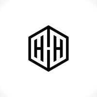 initial HHH, hexagon modern abstract element icon logo design. vector
