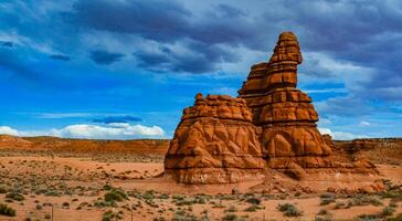 Layered geological formations of red rocks in Canyonlands National Park is in Utah near Moab. photo
