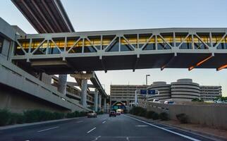 USA, PHENIX, ARIZONA- NOVEMBER 17, 2019 flyovers and pedestrian crossings at the airport in Phoenix, Arizona photo