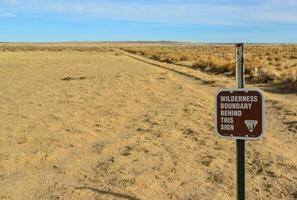 NEW MEXICO, USA - NOVEMBER 19, 2019 New Mexico Information Plate WILDERNESS ..., USA - Ah-Shi-Sle-Pah Wilderness Study Area photo
