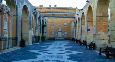 GOZO, MALTA - SEPTEMBER 14, 2012 The memorial to Nicholas Zammit in the Upper Barrakka Gardens photo