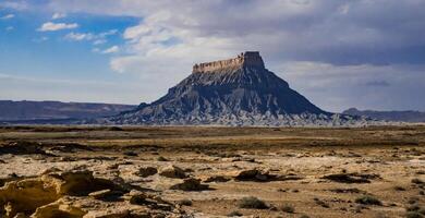 Layered clay and stone geological formations in Canyonlands NP is in Utah photo
