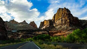 Layered clay and stone geological formations in Canyonlands NP is in Utah photo