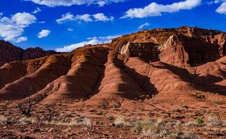Layered clay and stone geological formations in Canyonlands NP is in Utah photo