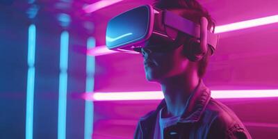 Dive deep into the exciting future of gaming and cuttingedge technology with stunning virtual reality goggles designed for an immersive experience. Explore captivating worlds like never before photo