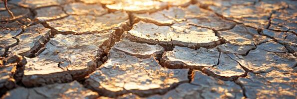 This striking image shows cracked earth parched by a hot sun, highlighting the severe impacts of drought and the urgent challenges of climate change that demand our immediate, collective action photo