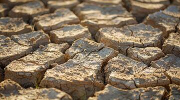 This image of cracked earth highlights severe droughts worsened by climate change, underscoring the urgent environmental challenges we face and the need for immediate action to address these issues photo