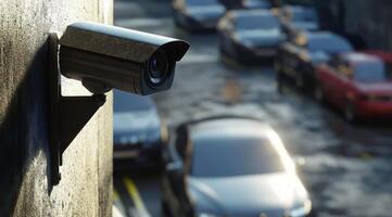 Explore advanced features of a top IP security camera system, designed for effective monitoring of busy parking lots, ensuring safety for users and visitors, offering peace of mind photo