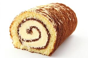A cross-section of a Swiss roll. photo