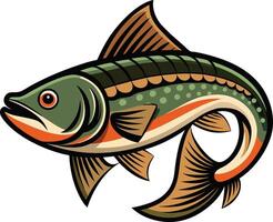 Swift Fish in Cool Current vector