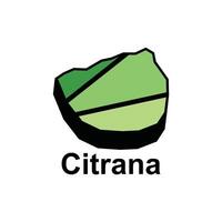 map of Citrana, High detailed illustration Design Template, suitable for your company vector
