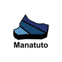 map of Manatuto, High detailed illustration Design Template, suitable for your company vector