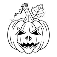 Halloween Pumpkin Line Illustration vector