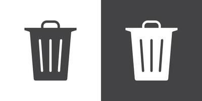 Delete icon Thin line illustration set vector