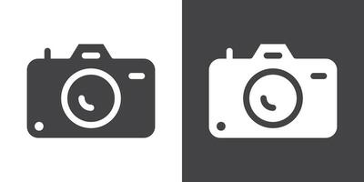 Camera icon Thin line illustration set vector