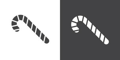 Candy Cane icon Thin line illustration set vector