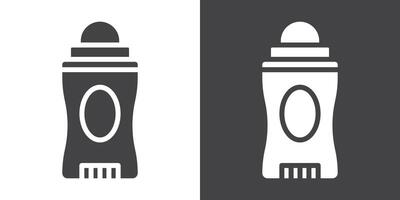 deodorant icon Thin line illustration set vector