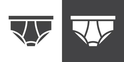underpants icon Thin line illustration set vector