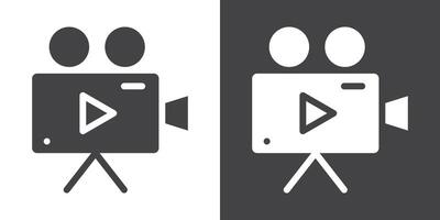 camera icon Thin line illustration set vector