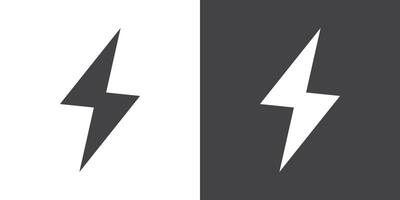 Lightning icon Thin line illustration set vector