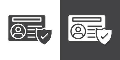 KYC icon Thin line illustration set vector