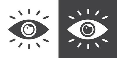 Visible icon Thin line illustration set vector