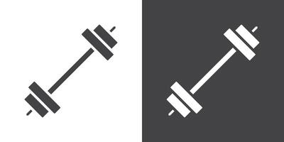 barbell icon Thin line illustration set vector