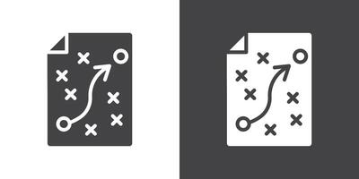 Planning icon Thin line illustration set vector