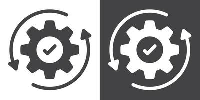 Optimization icon Thin line illustration set vector